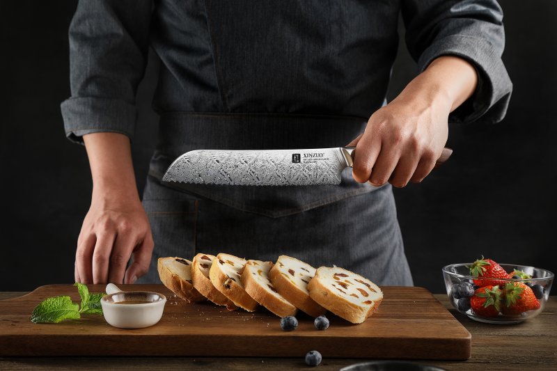 Coltello da pane Xinzuo B46D - 8" - B46D-MB