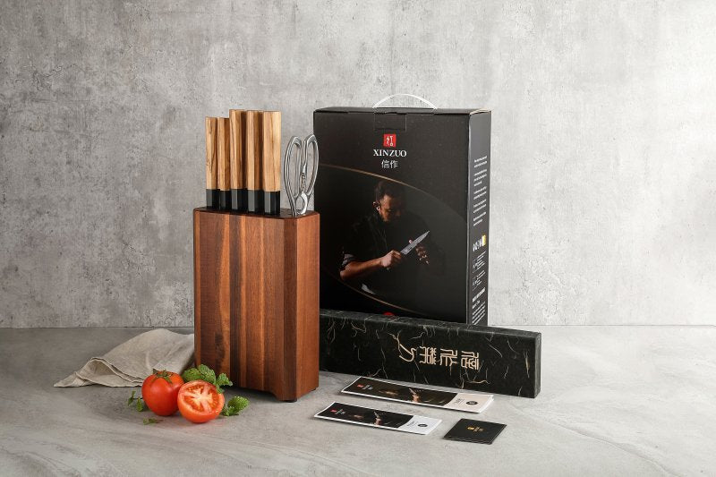 Set di 7 coltelli Xinzuo PM8O (cod. PM8O-H7B) - PM8O-H7B