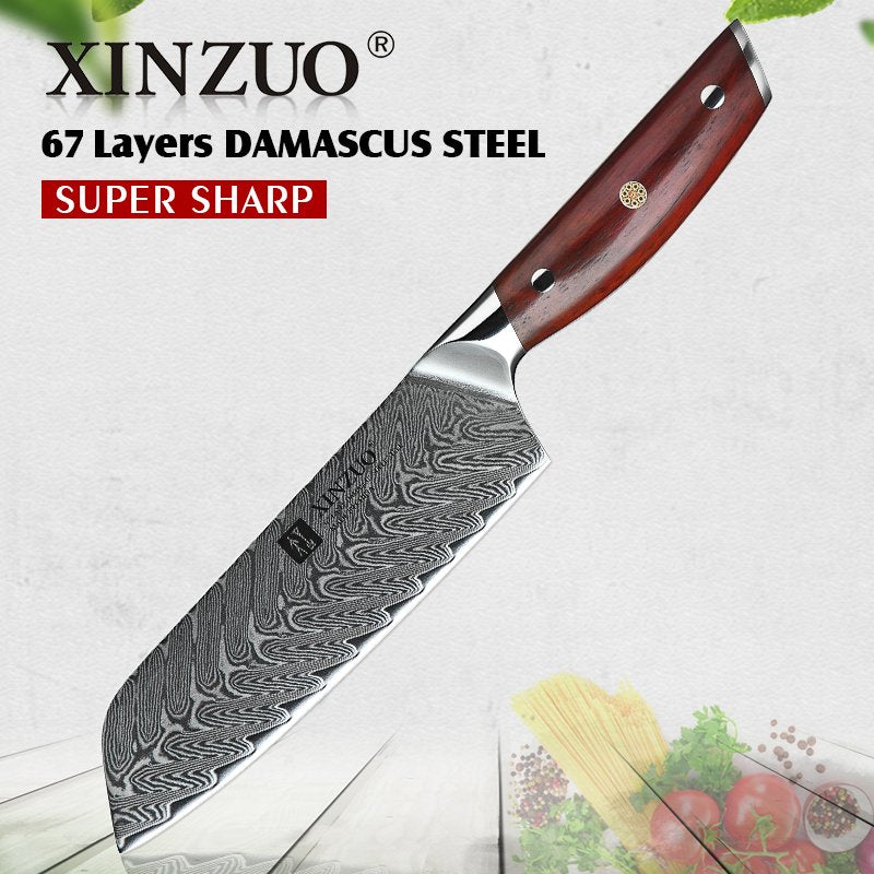 Coltello Santoku Xinzuo B27 - 7" - B27-RS