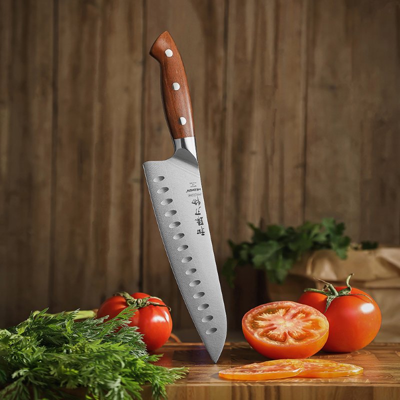 Coltello da chef con lama alveolata Xinzuo X02 - 8" - X02-RSCS