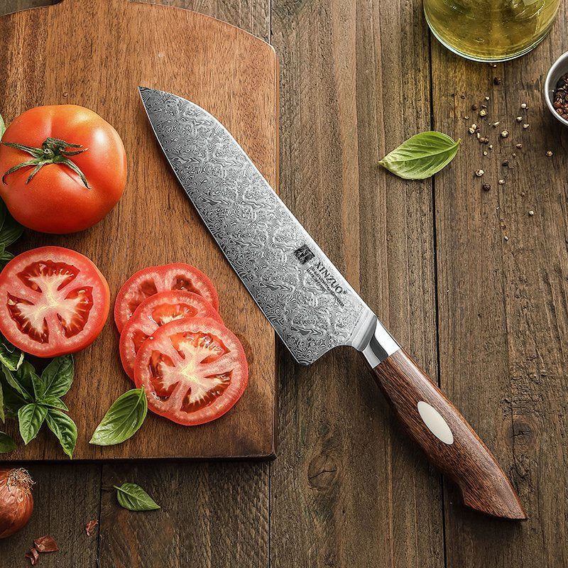 Coltello da chef con lama alveolata Xinzuo B46D - 8" - B46D-RSCS