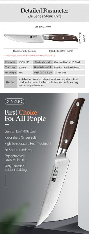 Coltello da bistecca Xinzuo B35 - 6" - B35-NP