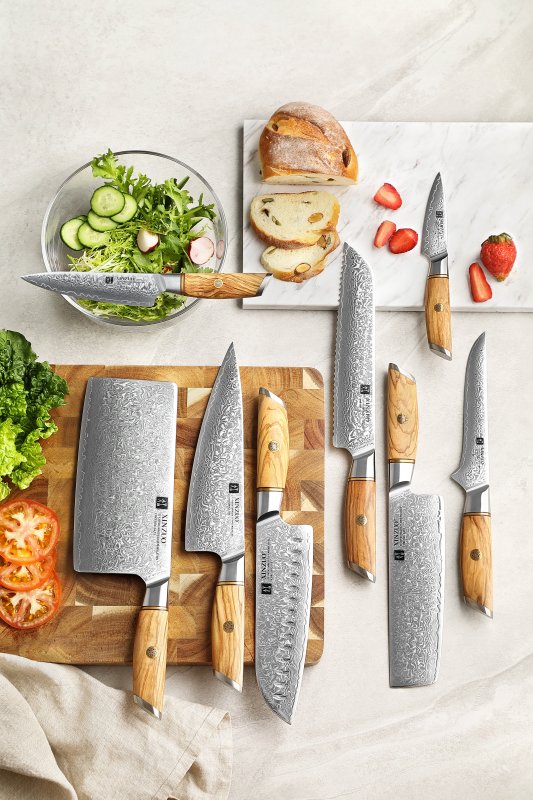 Set di 8 coltelli Xinzuo B37 (cod. B37-H8) - B37-H8