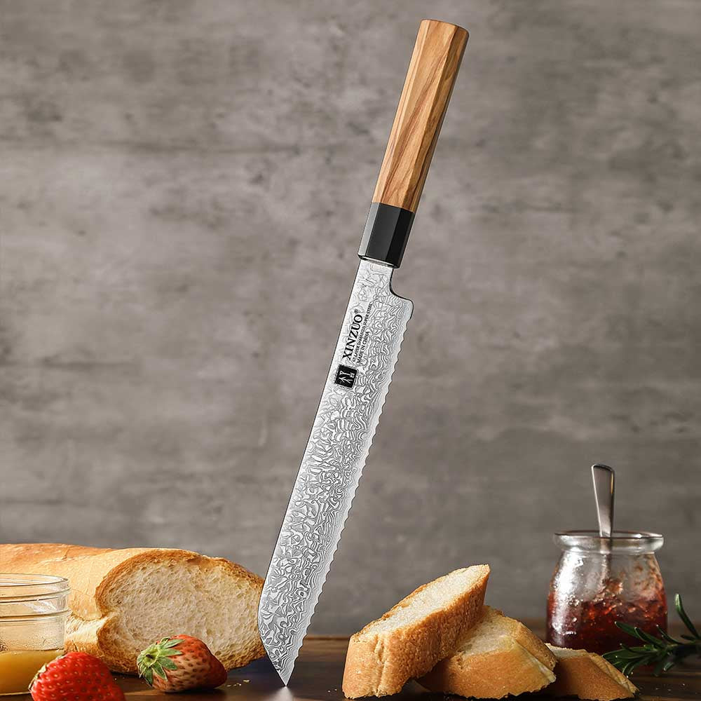 Coltello da pane Xinzuo PM8O - 8,5" - PM8O-MB