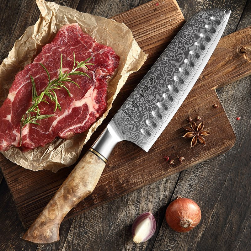 Coltello Santoku Xinzuo B30 - 7" - B30-RS