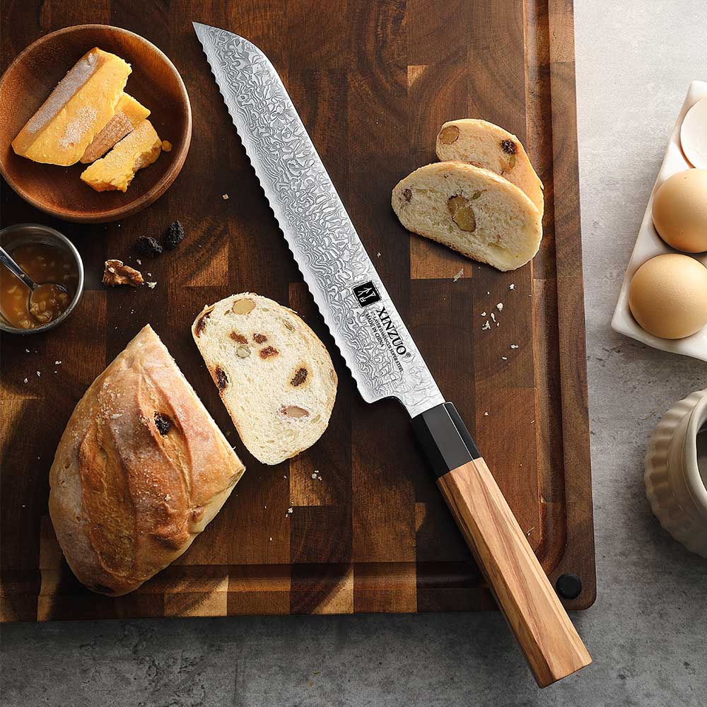 Coltello da pane Xinzuo PM8O - 8,5" - PM8O-MB