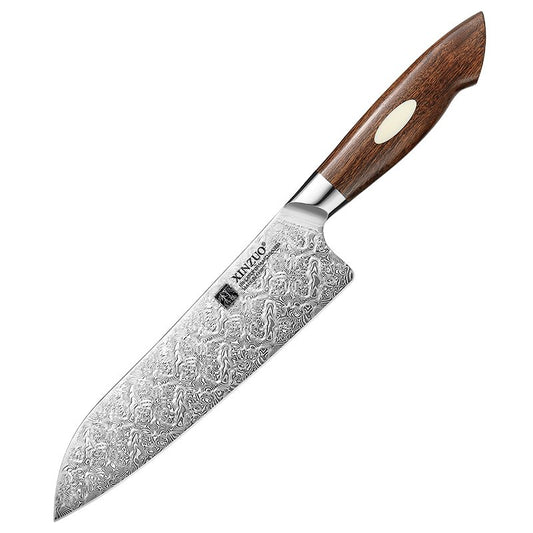 Coltello da chef con lama alveolata Xinzuo B46D - 8" - B46D-RSCS