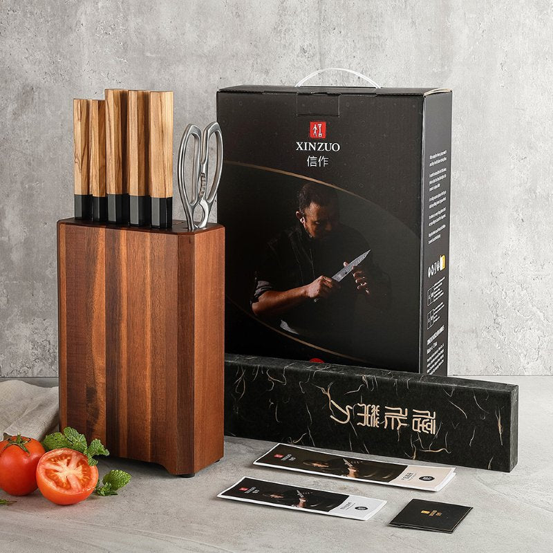 Set di 7 coltelli Xinzuo PM8O (cod. PM8O-H7) - PM8O-H7