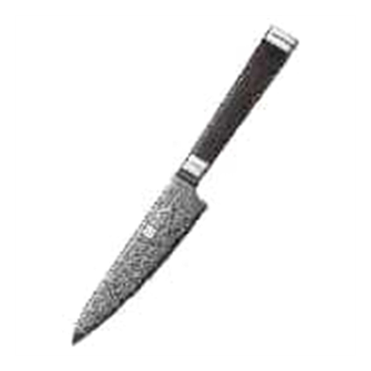 XINZUO X08 Series Premium 5.3 Damascus Steel Utility Knife - 67 Layers Damascus Steel 60+/-2 HRC Black Titanium Plated Full Tang Professional Kitchen Knife - immagine di riferimento dal listino Xinzuo