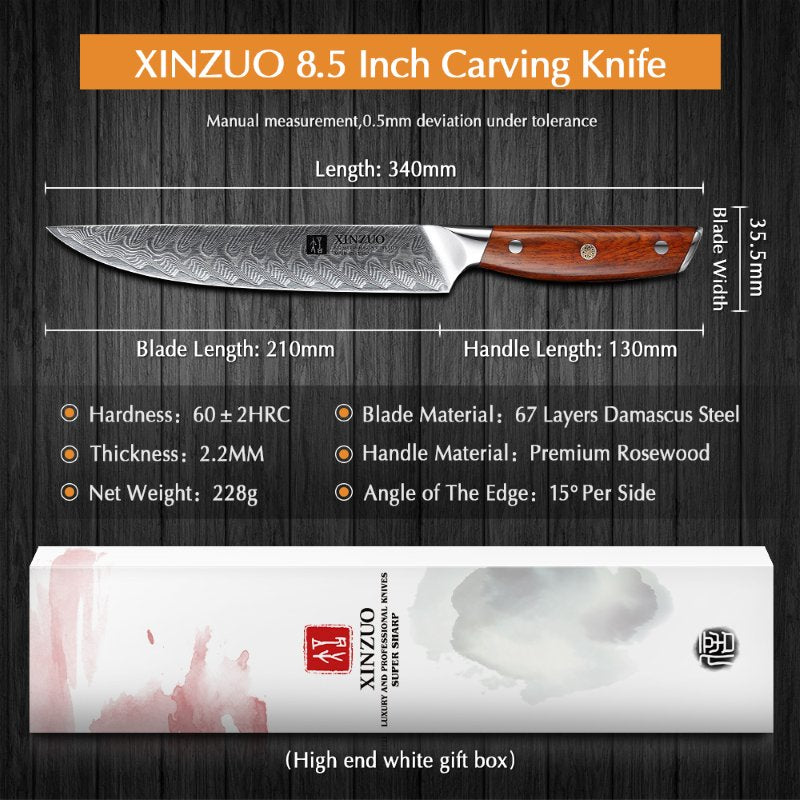 Coltello da affettare Xinzuo B27 - 8,5" - B27-QR