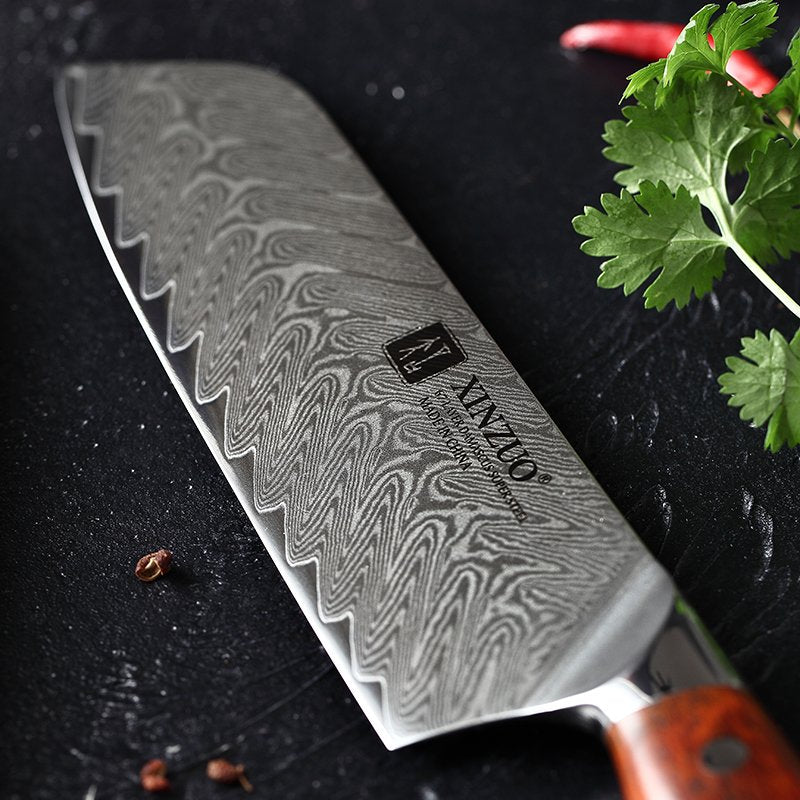 Coltello Santoku Xinzuo B27 - 7" - B27-RS