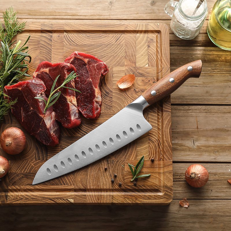 Coltello da chef con lama alveolata Xinzuo X02 - 8" - X02-RSCS