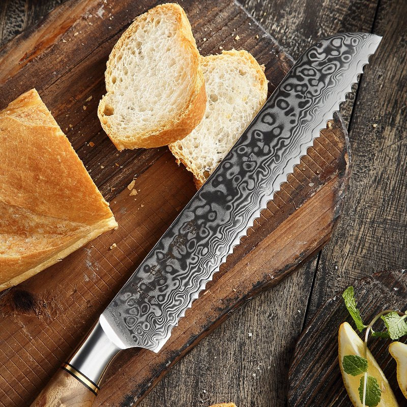 Coltello da pane Xinzuo B30 - 8" - B30-MB