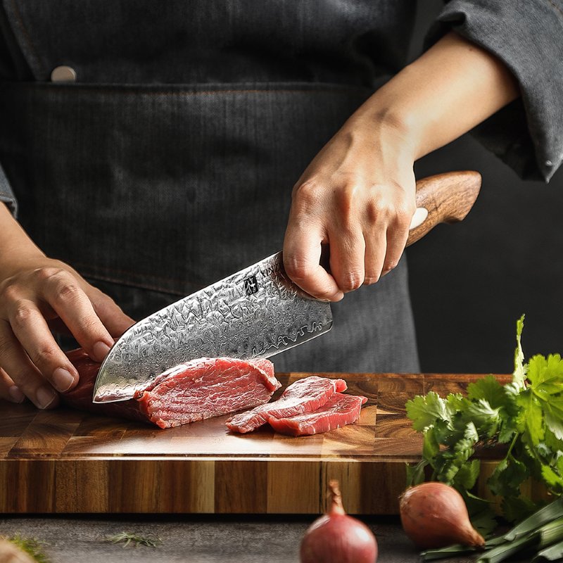 Coltello Santoku Xinzuo B46W - 7" - B46W-RS