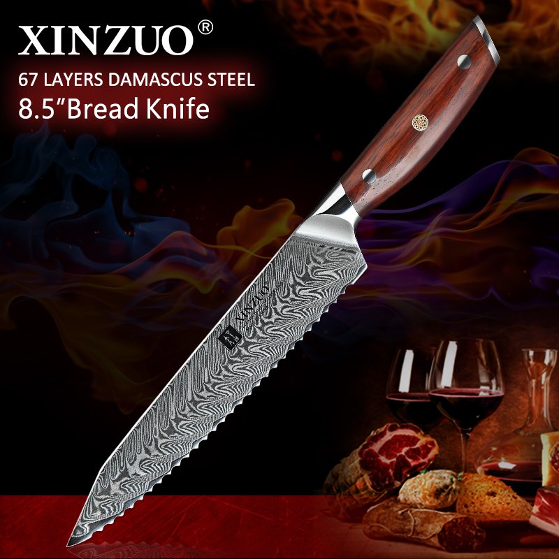 Coltello da pane Xinzuo B27 - 8,5" - B27-MB