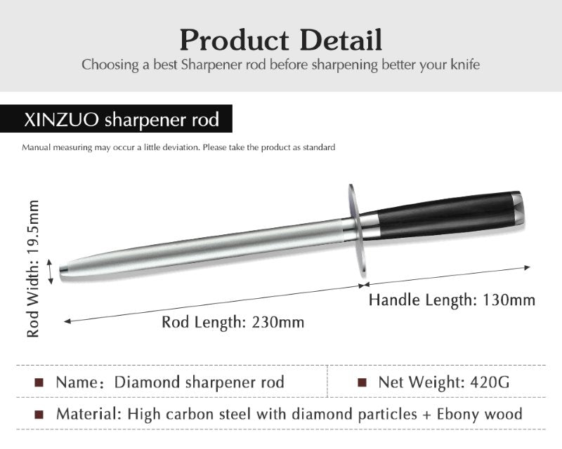 Acciaino diamantato Xinzuo XZ-JGS-MDB - XZ-JGS-MDB