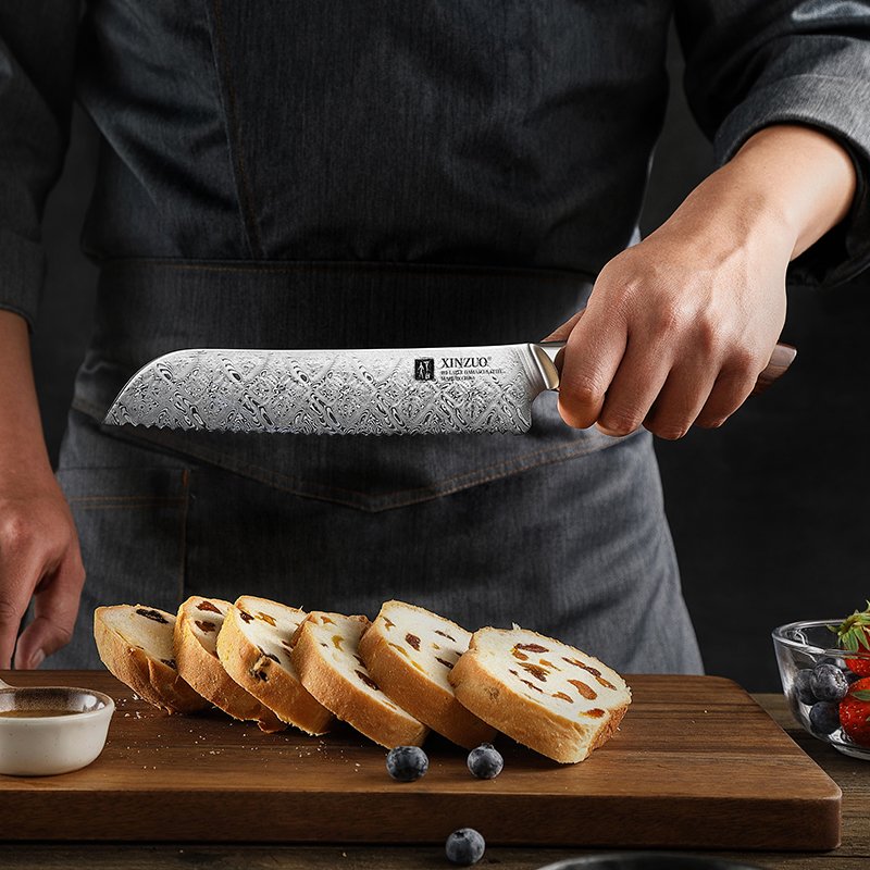 Coltello da pane Xinzuo B46D - 8" - B46D-MB
