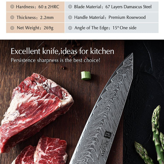 Coltello da chef Xinzuo B27 - 8,5" - B27-CS