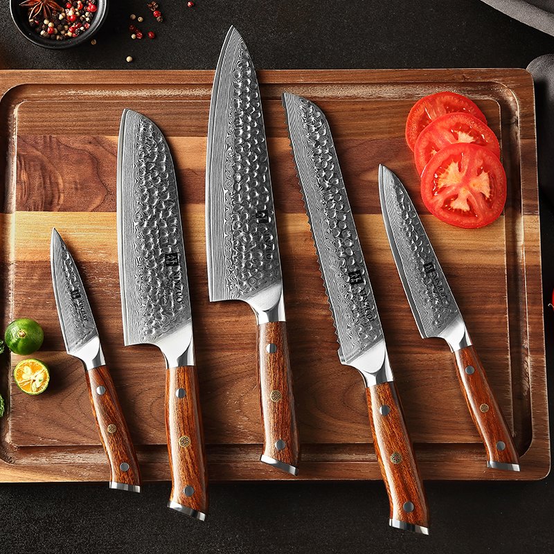 Coltello da pane Xinzuo B13D - 8" - B13D-MB