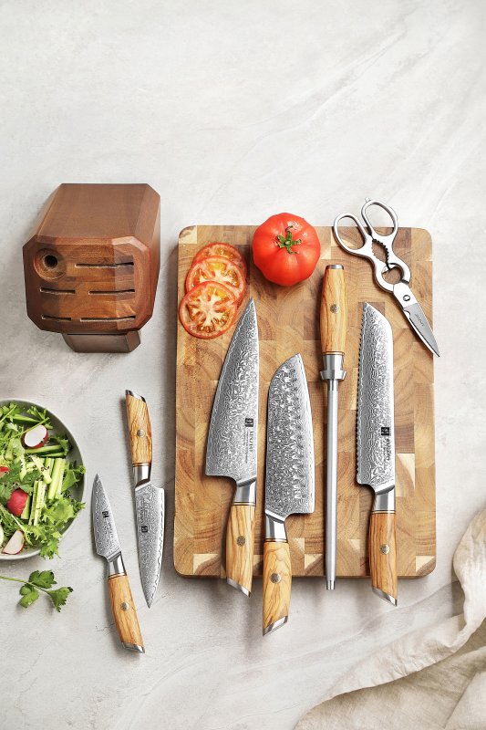 Set di 8 coltelli Xinzuo B37 (cod. B37-H8) - B37-H8