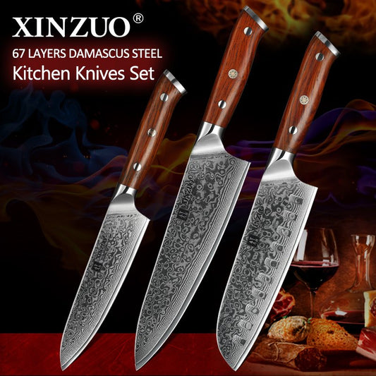 Set di 3 coltelli Xinzuo B13R - B13R-A3
