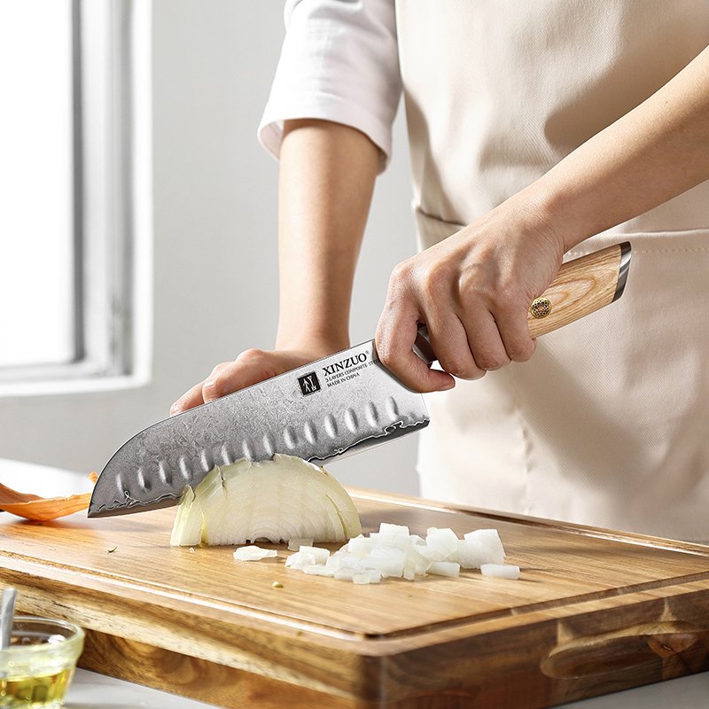 Coltello Santoku Xinzuo B37S - 7" - B37S-RS