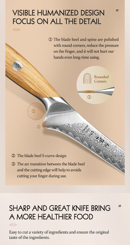 Coltello da filetto Xinzuo X01 - 7" - X01-YD