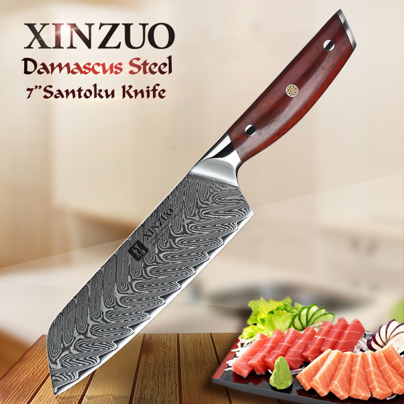 Coltello Santoku Xinzuo B27 - 7" - B27-RS