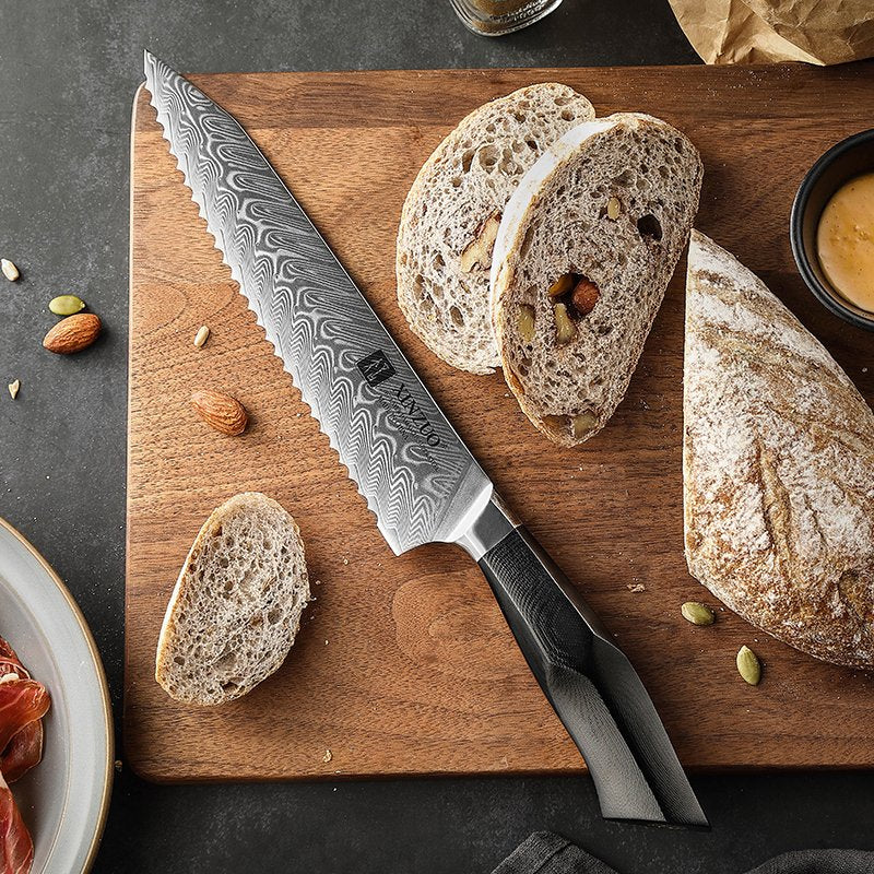 Coltello da pane Xinzuo B32 - 8" - B32-MB