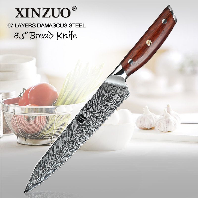 Coltello da pane Xinzuo B27 - 8,5" - B27-MB