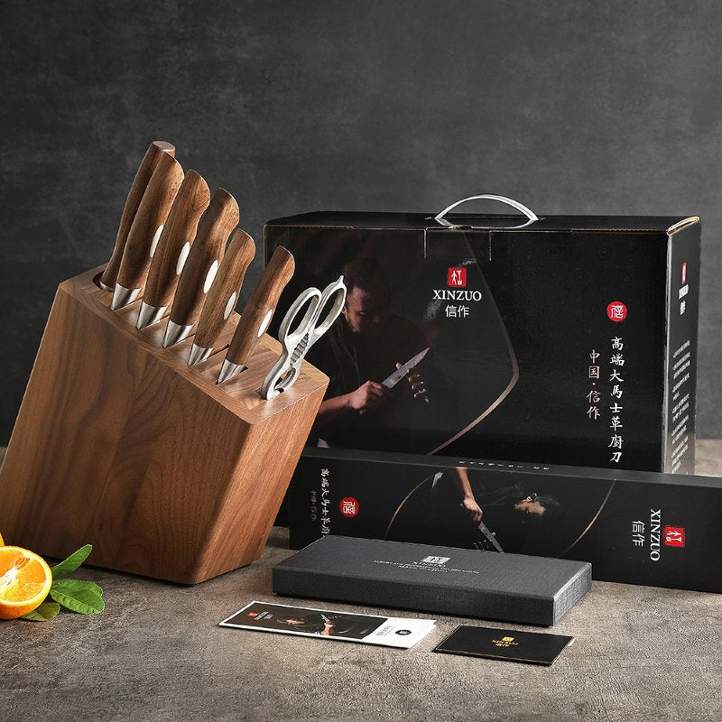 Set di 8 coltelli Xinzuo B46W (cod. B46W-H8) - B46W-H8