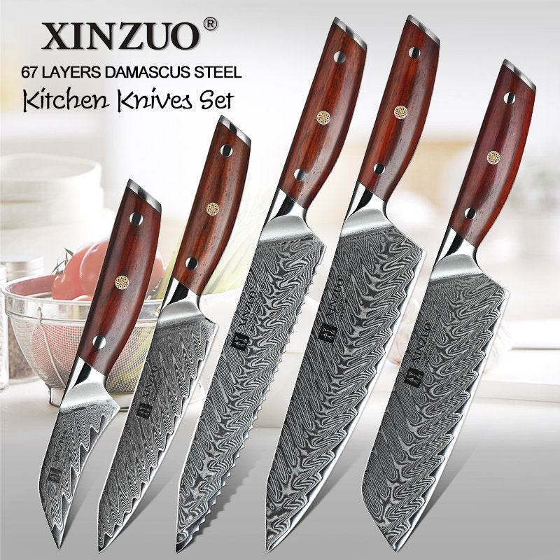 Set di 5 coltelli Xinzuo B27 (cod. B27-A5B) - B27-A5B
