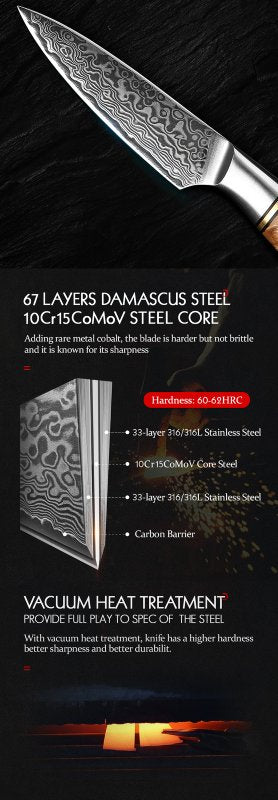 Set di 7 coltelli Xinzuo B30 (cod. B30-H7B) - B30-H7B