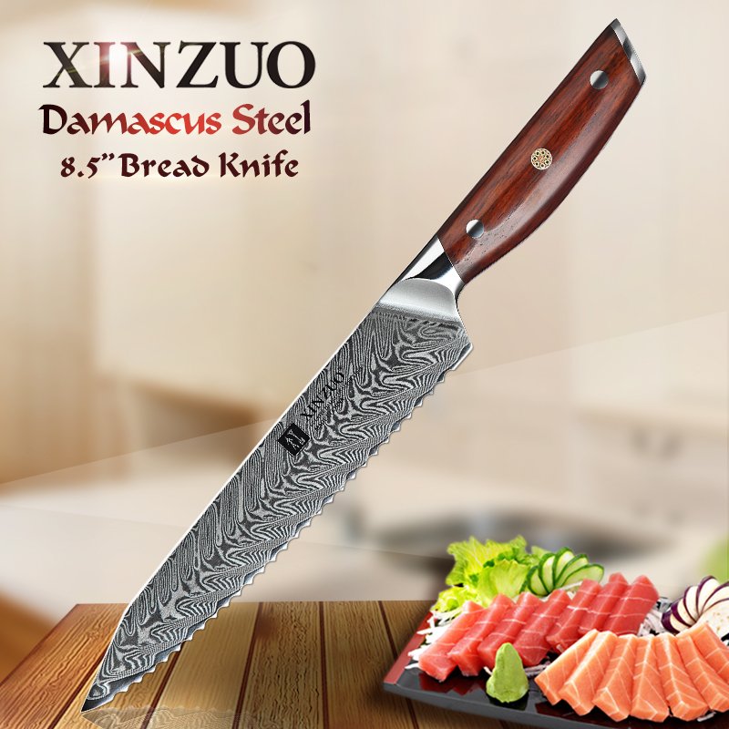 Coltello da pane Xinzuo B27 - 8,5" - B27-MB