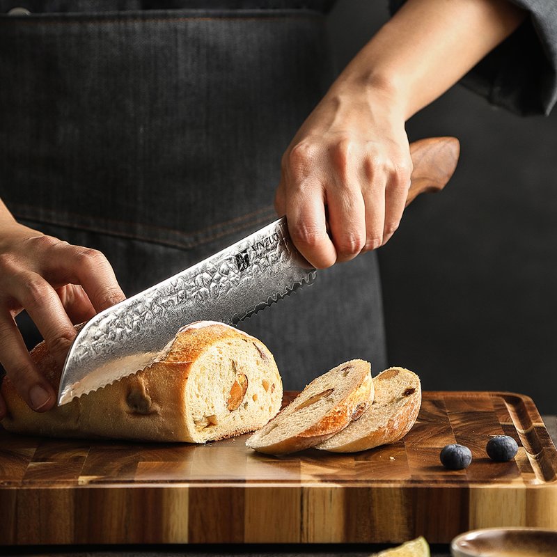 Coltello da pane Xinzuo B46W - 8" - B46W-MB