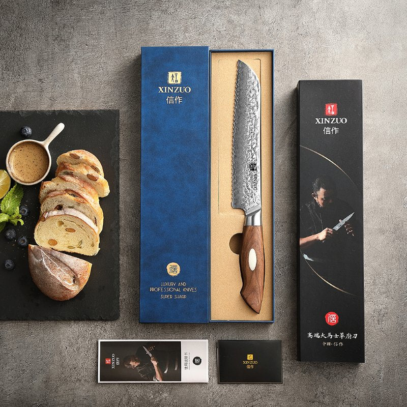 Coltello da pane Xinzuo B46W - 8" - B46W-MB