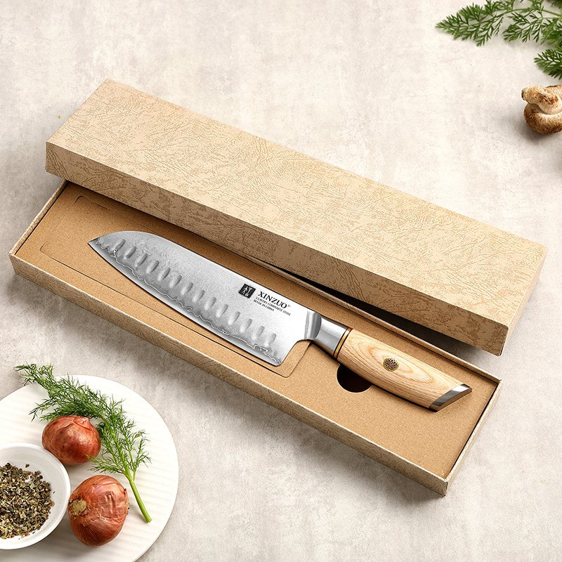 Coltello Santoku Xinzuo B37S - 7" - B37S-RS