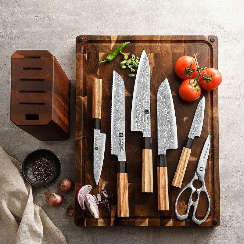 Set di 7 coltelli Xinzuo PM8O (cod. PM8O-H7) - PM8O-H7