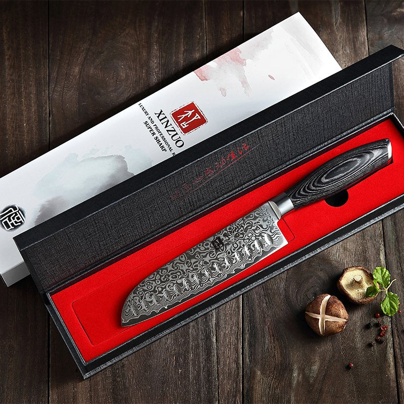 Coltello Santoku Xinzuo B20 - 7" - B20-RS