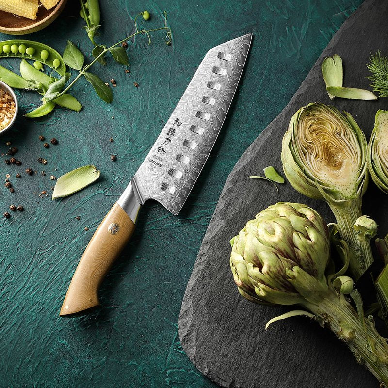 Coltello Santoku Xinzuo B38L - 7" - B38L-RS