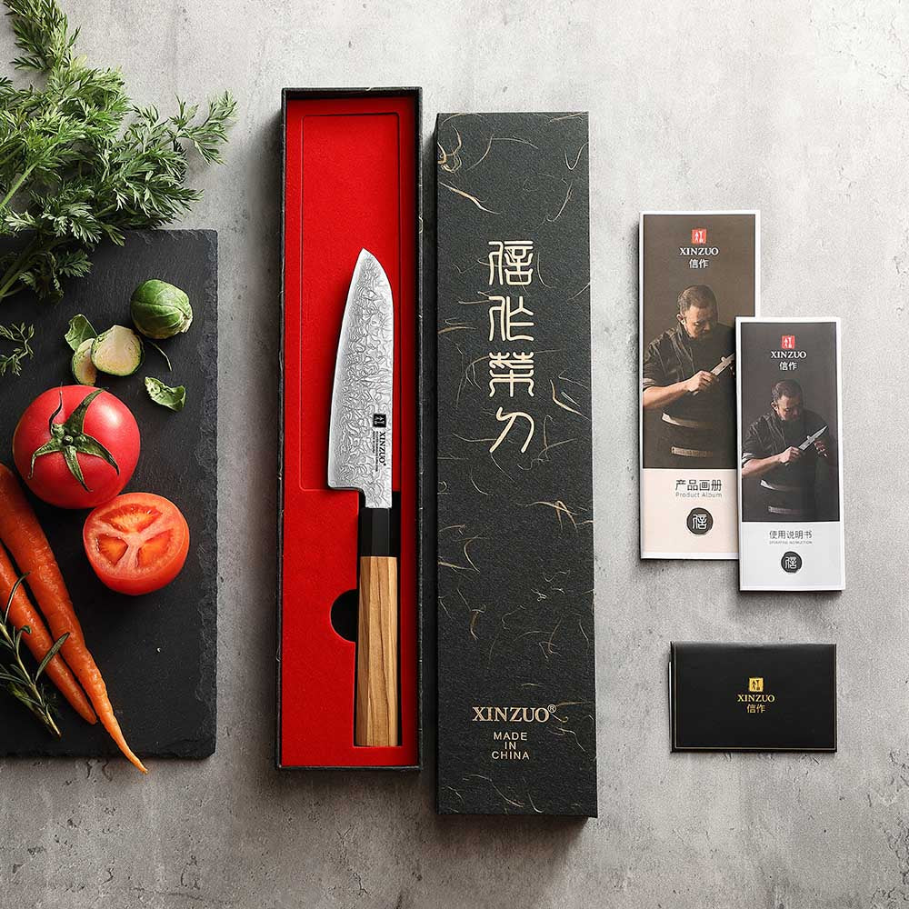 Coltello Santoku Xinzuo PM8O - 5,5" - PM8O-5.5RS
