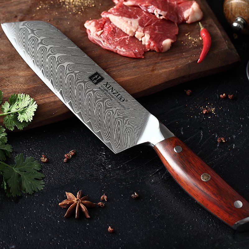 Coltello Santoku Xinzuo B27 - 7" - B27-RS