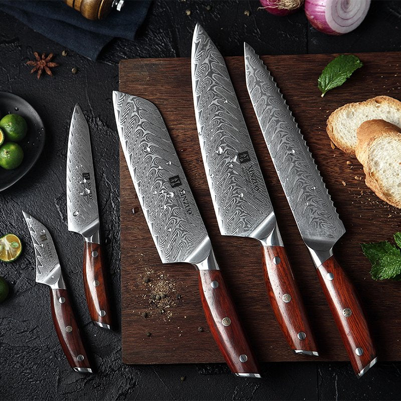 Set di 5 coltelli Xinzuo B27 (cod. B27-A5B) - B27-A5B