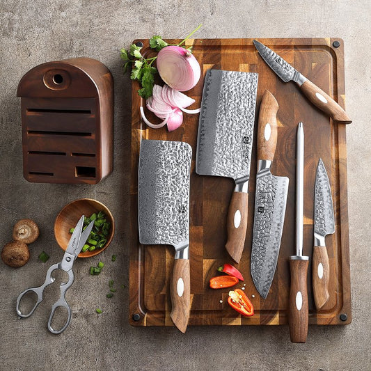 Set di 8 coltelli Xinzuo B46W (cod. B46W-H8C) - B46W-H8C