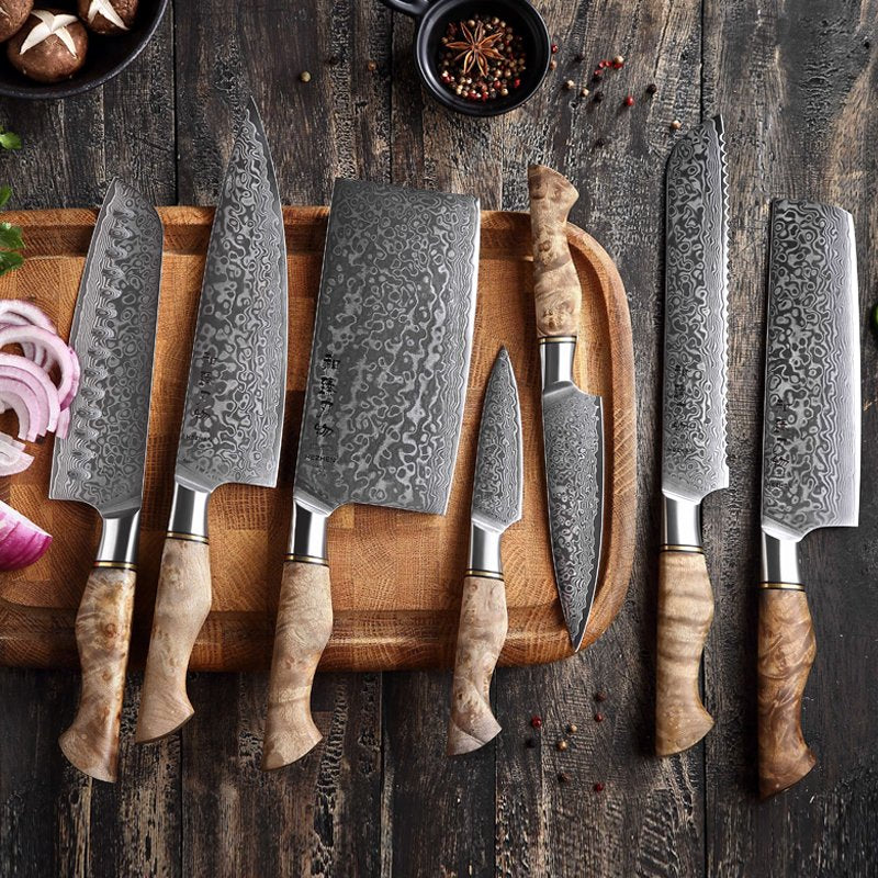 Set di 7 coltelli Xinzuo B30 (cod. B30-A7) - B30-A7