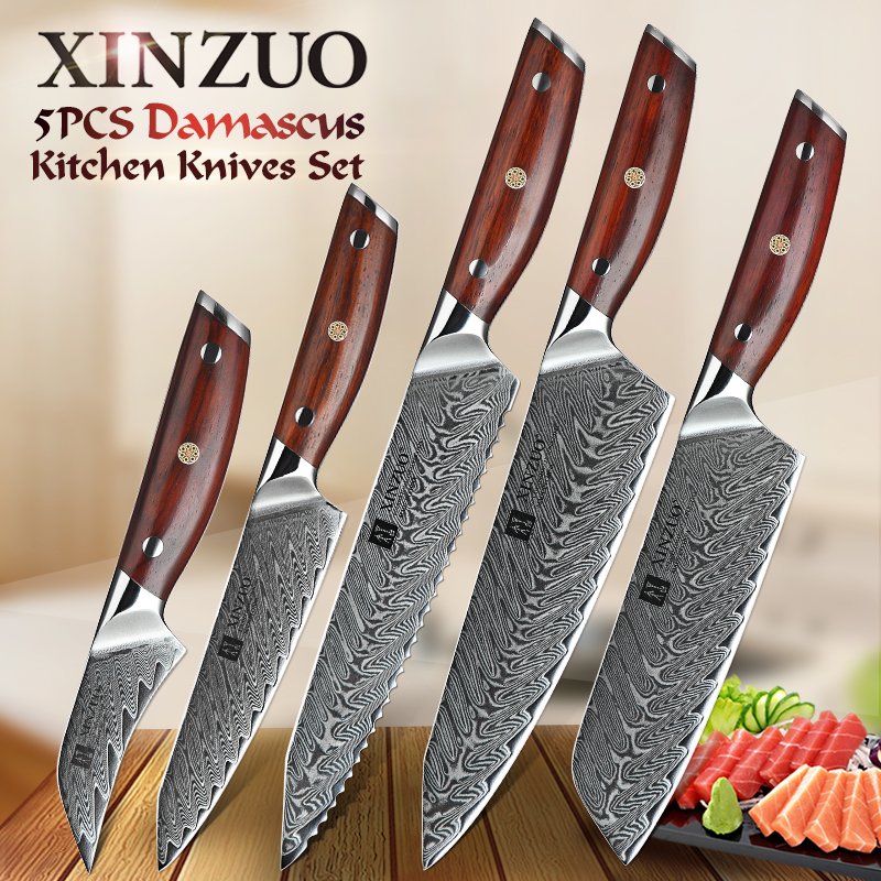Set di 5 coltelli Xinzuo B27 (cod. B27-A5B) - B27-A5B