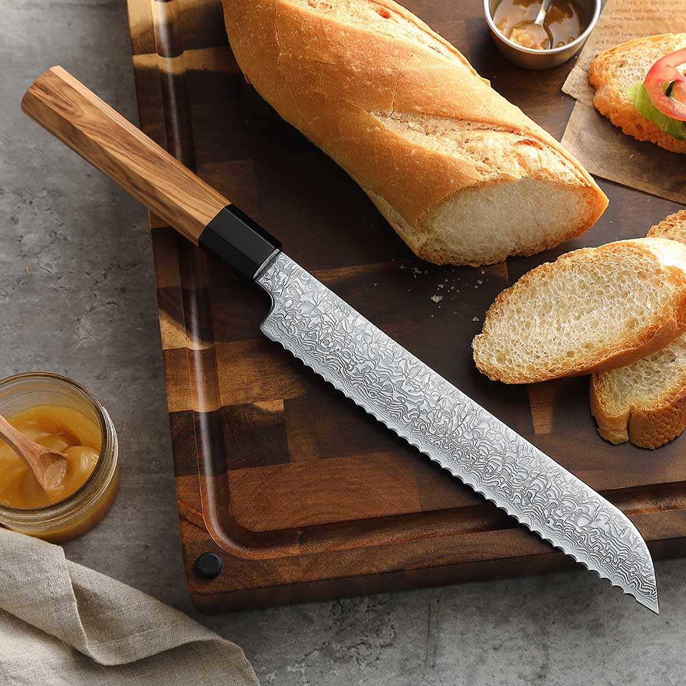 Coltello da pane Xinzuo PM8O - 8,5" - PM8O-MB