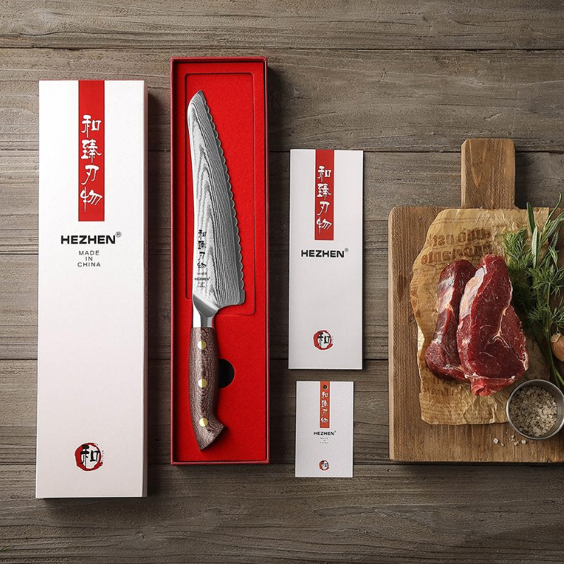 Coltello per alimenti surgelati Xinzuo X02M - 8" - X02M-DR