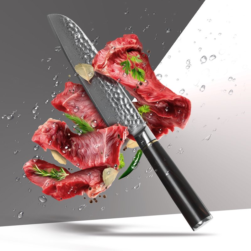 Coltello Santoku Xinzuo B1Z - 7" - B1Z-RS