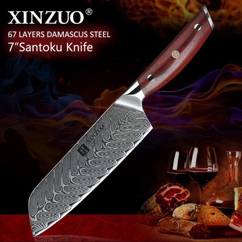 Coltello Santoku Xinzuo B27 - 7" - B27-RS